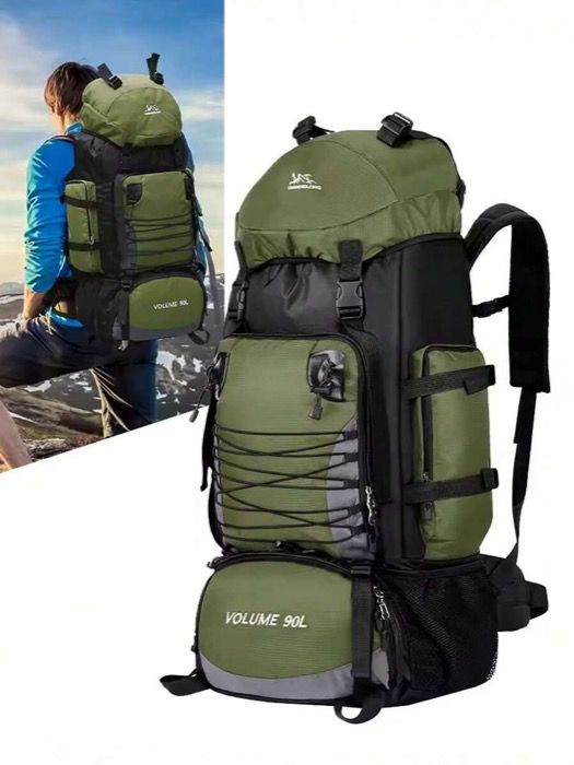 バッグ メンズ バックパック 90L トラベルバックパック、大容量キャンプバックパック、登山バックパック、アウトドアスポーツ ハイキングショルダーバッグ、キャンプに必需品、旅行用バッグ