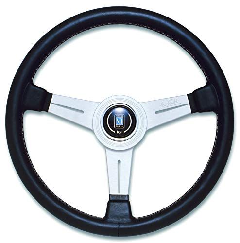 NARDI(ナルディ) CLASSIC(クラシック) ブラックレザー&シルバースポーク 340mm ステアリング N342 N342kk ce073c68