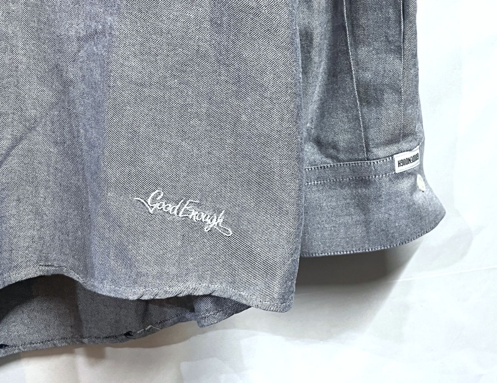 90s 裏原ヴィンテージ GOODENOUGH｜グッドイナフ Hem Logo Button-Down 
