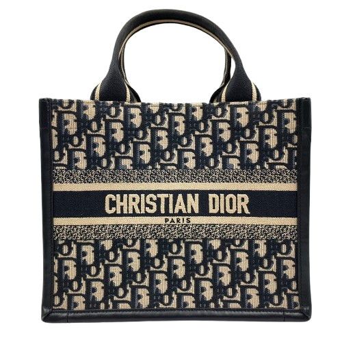 CHRISTIAN DIOR ディオール オブリーク ブックトート ストラップ付 スモール