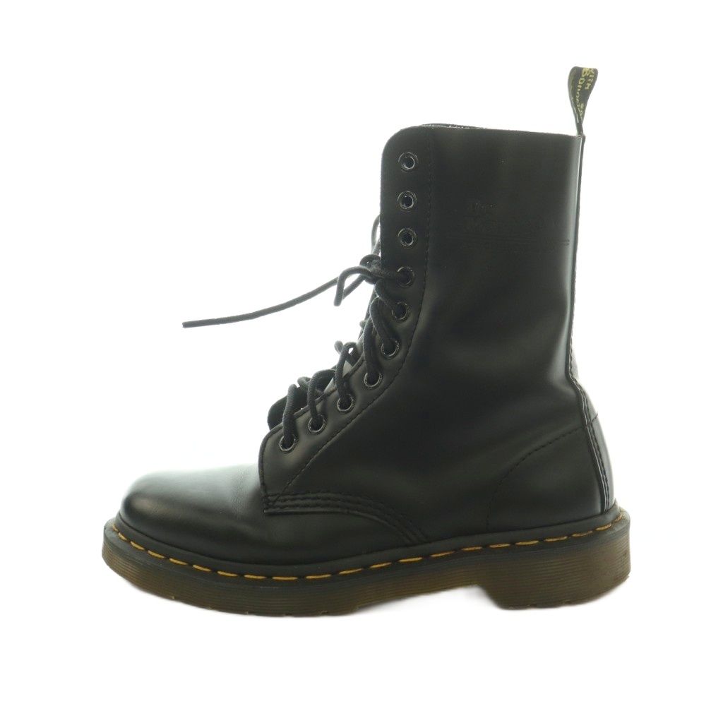 ドクターマーチン DR.MARTENS ショートブーツ レザー レースアップ UK5 USL7 24.0cm 黒 /MI ■GY18