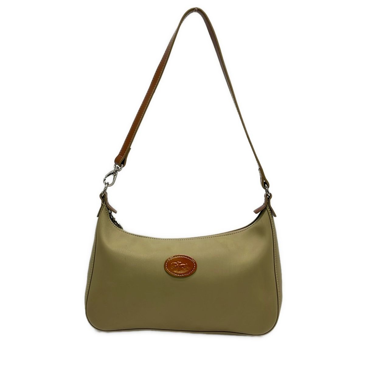 LONGCHAMP(ロンシャン) ショルダーバッグ美品 - ベージュ×ブラウン 