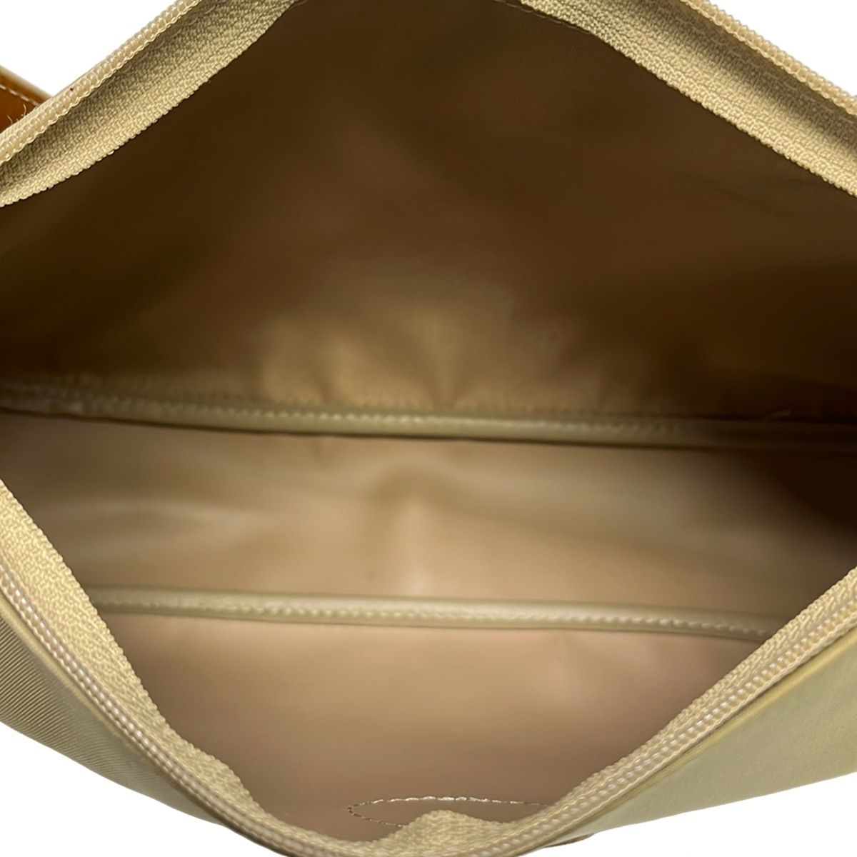 LONGCHAMP(ロンシャン) ショルダーバッグ美品 - ベージュ×ブラウン 