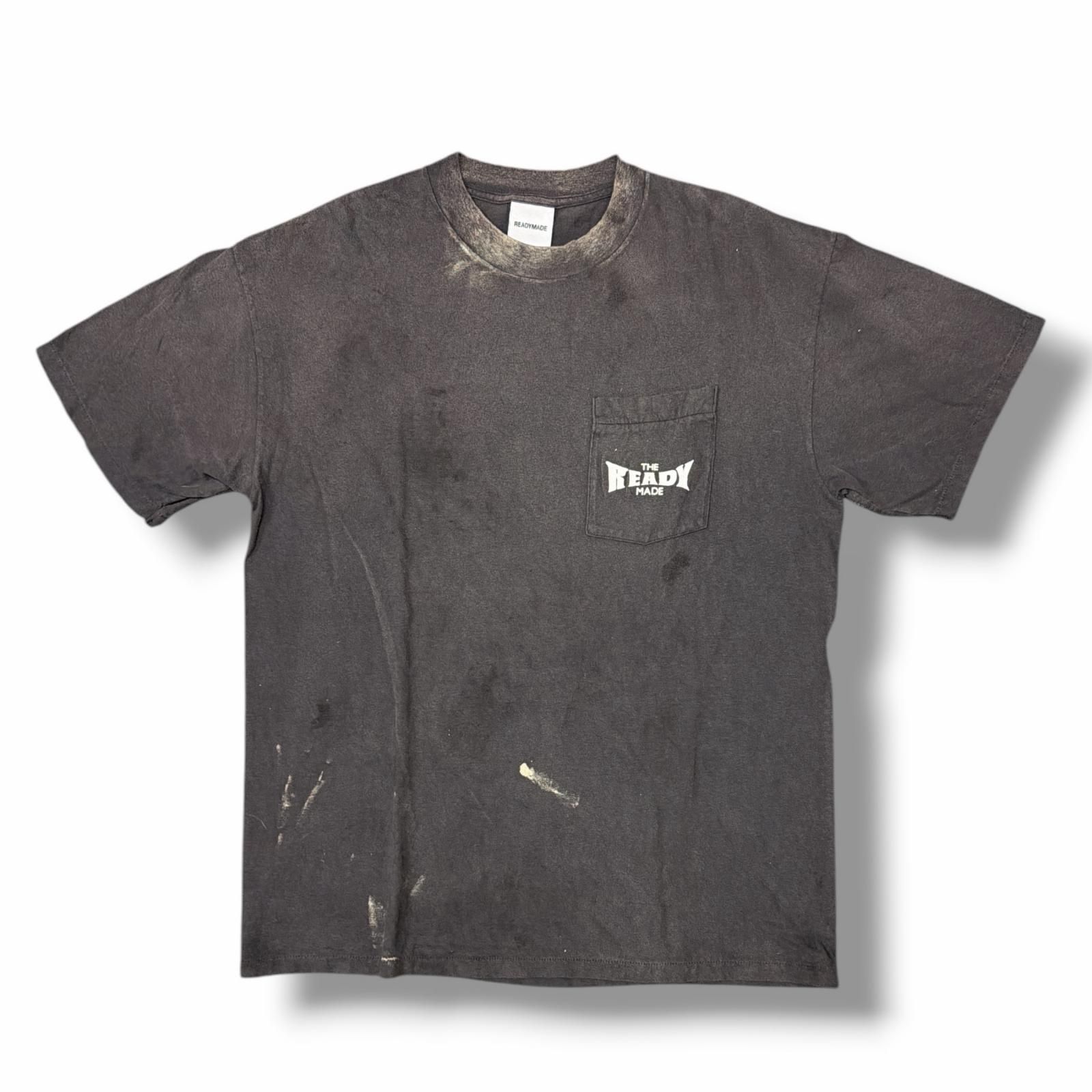 参考上代31900円 READYMADE 24SS SS T-SHIRT POCKET 半袖ポケットTシャツ カットソー レディメイド RE-CO-BK-00-00-278 ブラック L （10840M）