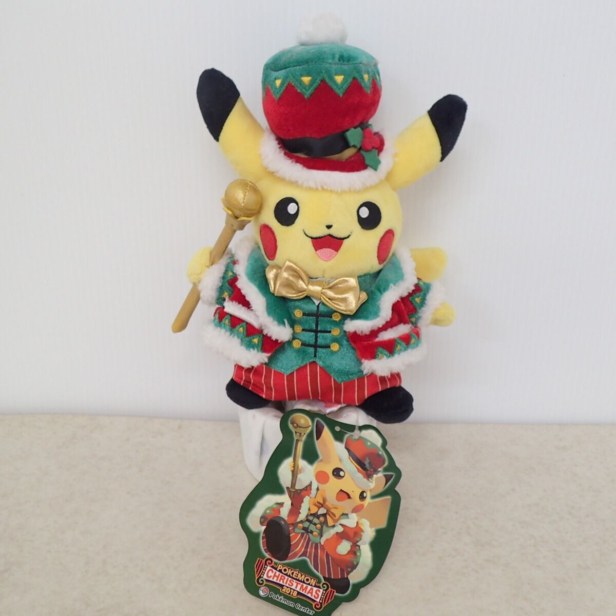 ポケモンセンター ぬいぐるみ クリスマス2018 ピカチュウ 紙タグ付き