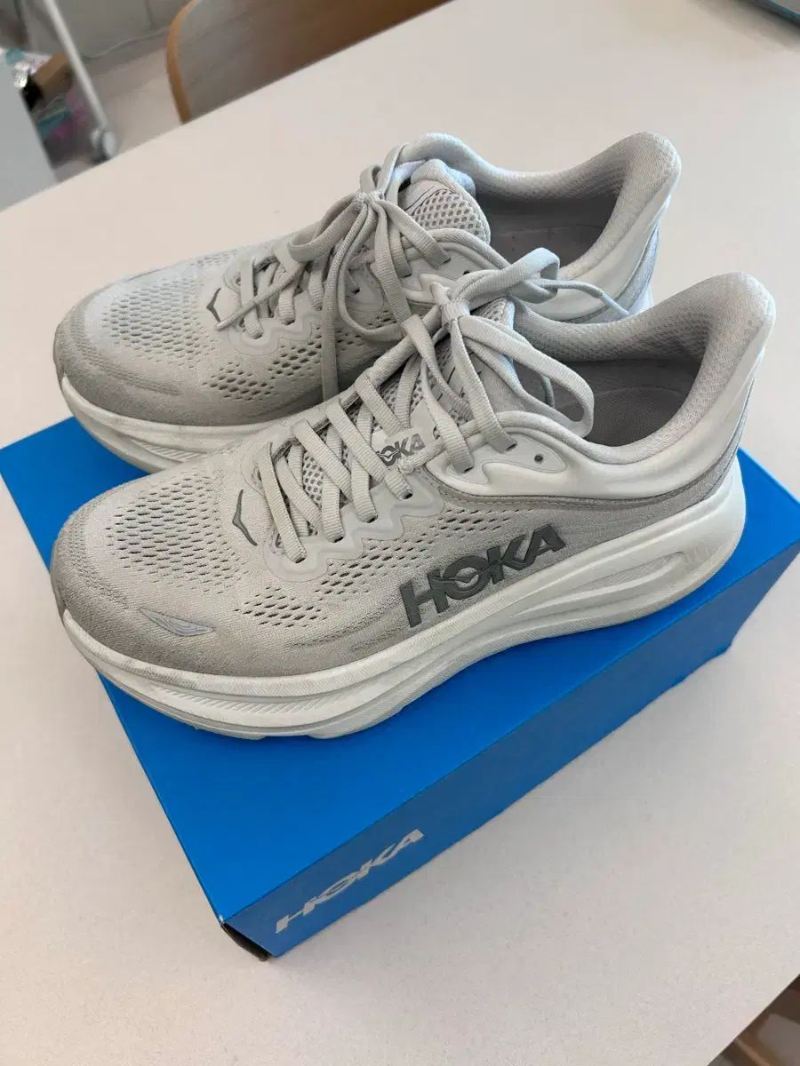 (Kream購入 1回着) HOKA ONE ONE ボンダイ 9 スターダスト シルバー ワイド 250