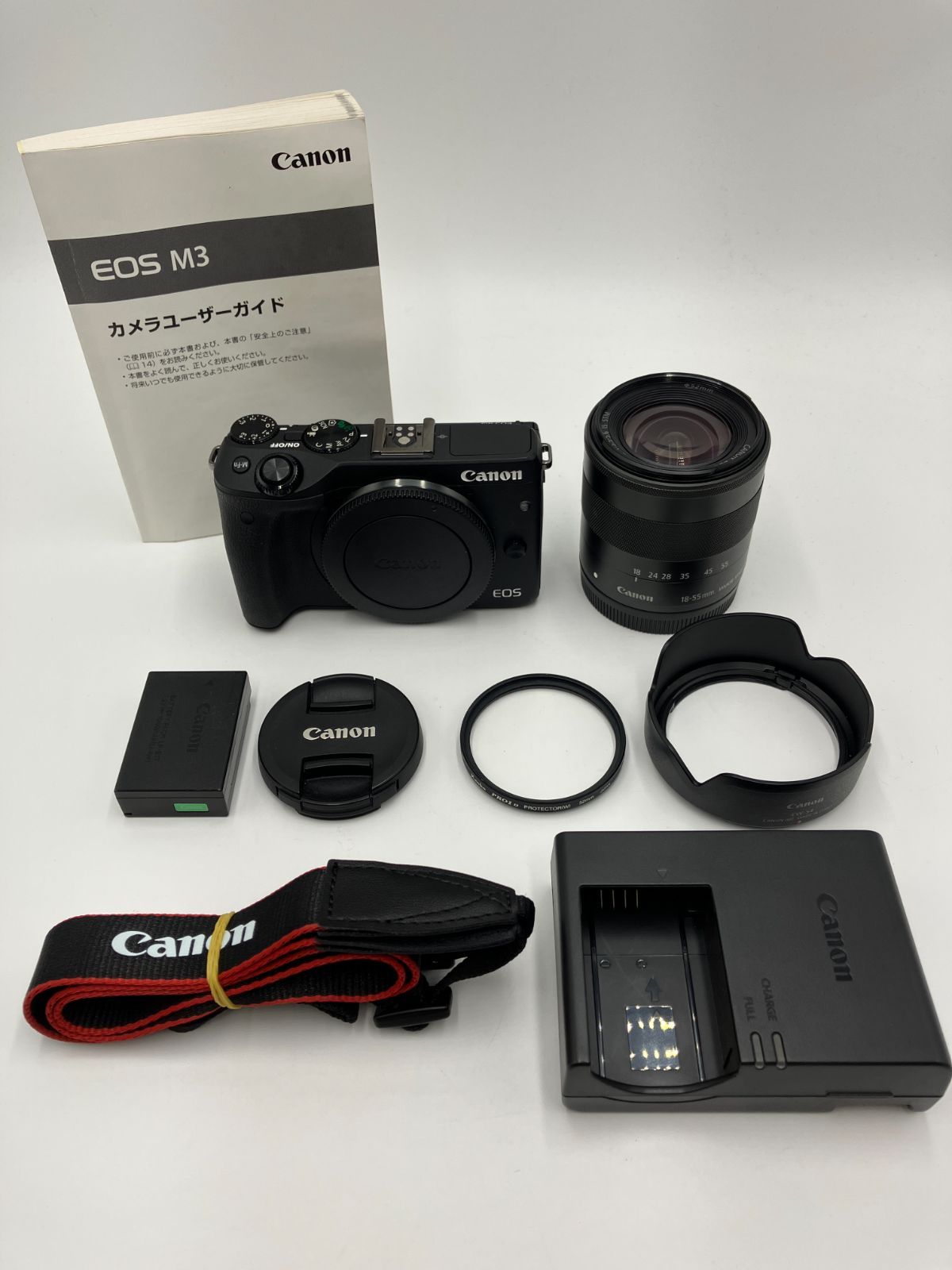 動作確認済】Canon EOS M3 EF-M 18-55mm IS STM 標準ズームレンズ