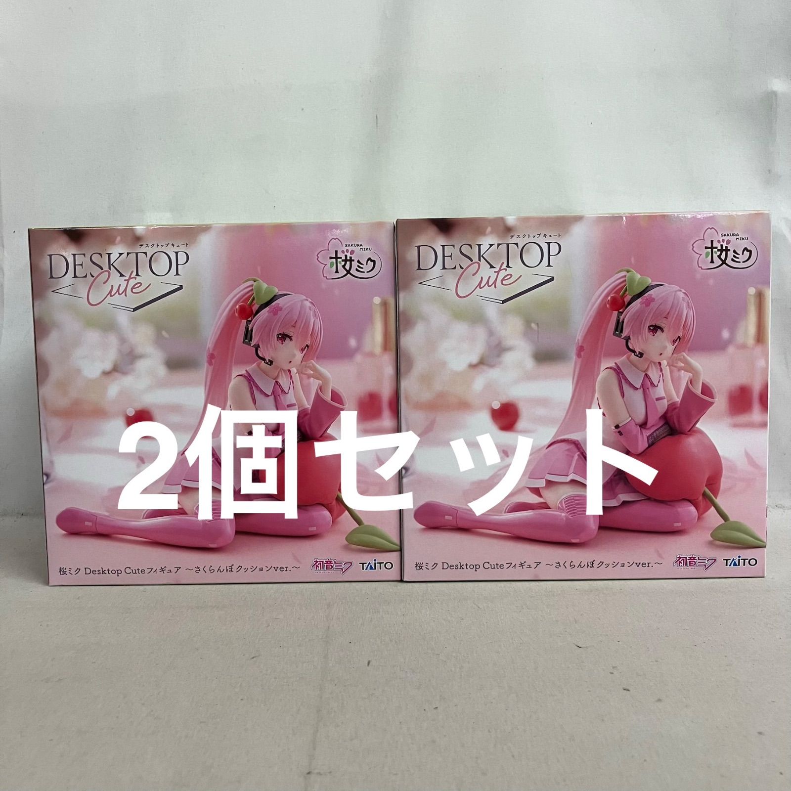 未開封 初音ミク Desktop Cute 桜ミク さくらんぼクッション
