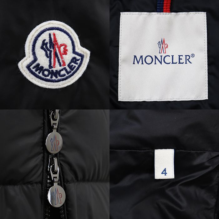 美品】MONCLER モンクレール ダウンジャケット サイズ 4 メンズ ロゴ