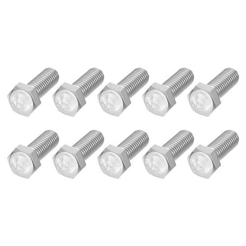 METALLIXITY 六角ボルト (5/8-11 x 2インチ) 10個入り 304ステンレス鋼 18-8 UNC粗目ねじ 全ねじ 外部六角駆動 六角頭スクリューボルト - 家具修理用″mn 0d6da5df
