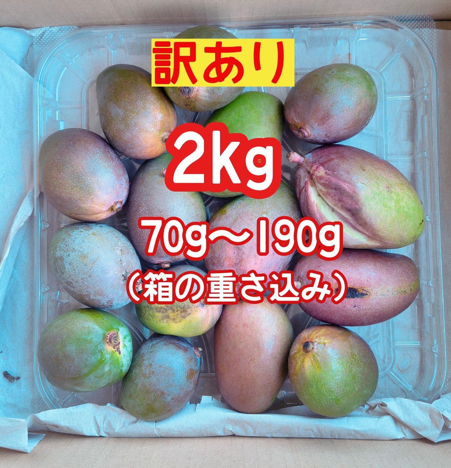 訳あり》摘果 未熟 加工用 マンゴー/ 約2㎏〈70g～190g〉 - メルカリ