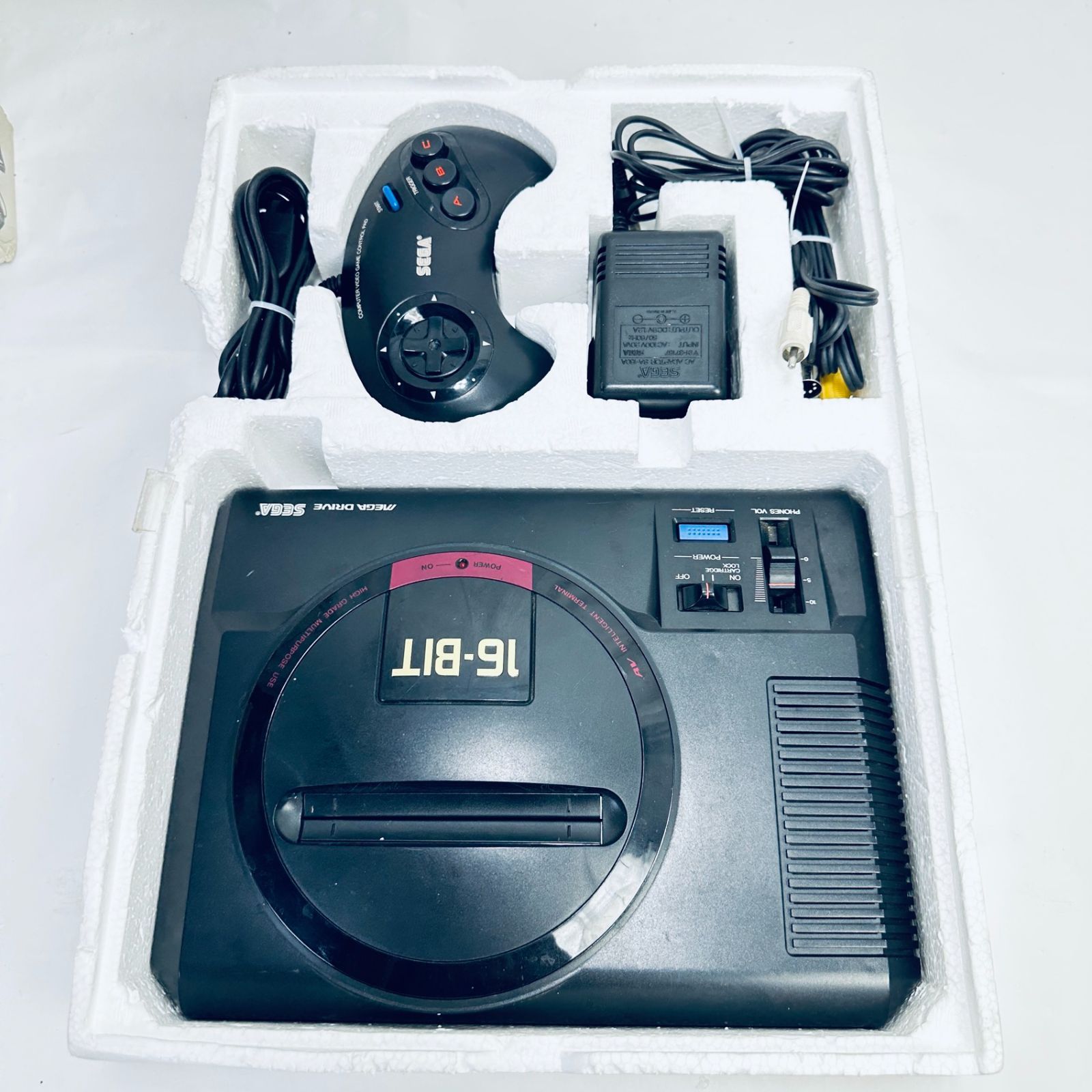 訳あり 元箱 SEGA セガ メガドライブ Mege Drive 本体 コントローラー