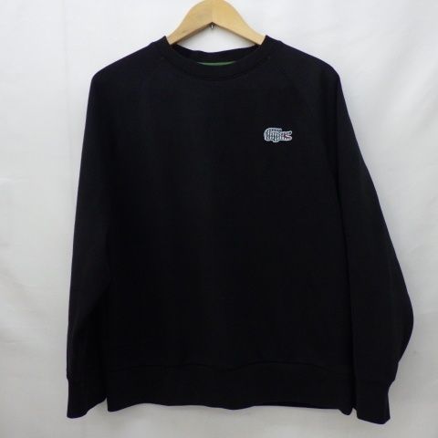 ラコステ トレーナー LACOSTE スウット レディース38 165/80A 黒 ブラック 中古品