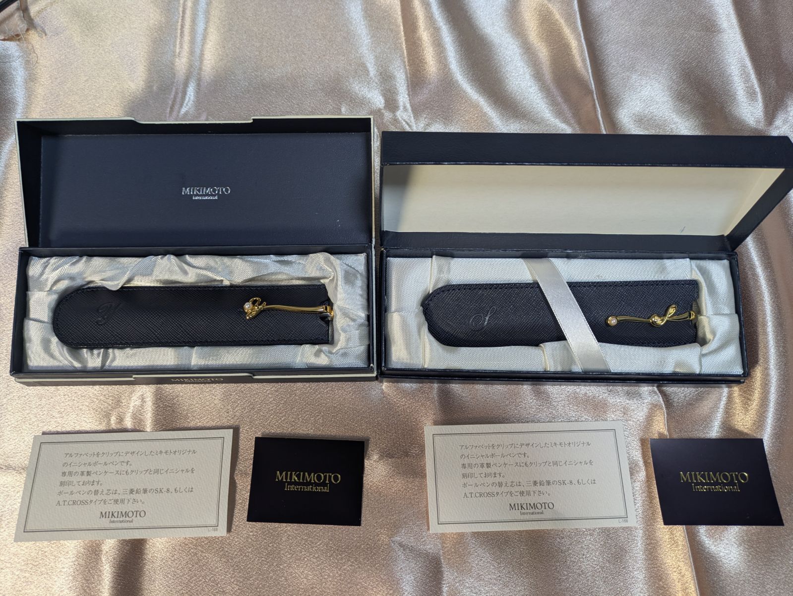 MIKIMOTO ミキモト　廃盤モデル　イニシャルボールペン　2本セット　一粒パール