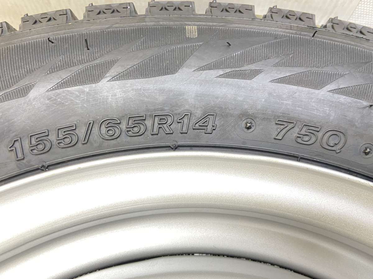 155/65R14 ブリヂストン ブリザック VRX2 キャロウィン MN 14x4.5 45