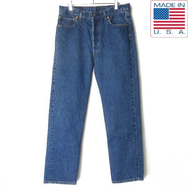 美品 1993年製 USA製 リーバイス 501 濃い色 W36(実寸W34 L30) 90s アメリカ製 ビンテージ デニム ジーパン D154-21-0038ZT
