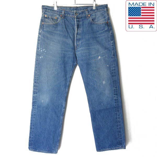 1995年製 USA製 リーバイス 501 ヒゲ落ち ペンキ 美色 ジーンズ W36 L32(実寸W35 L29) 90s アメリカ製 ビンテージ D154-21-0043ZT