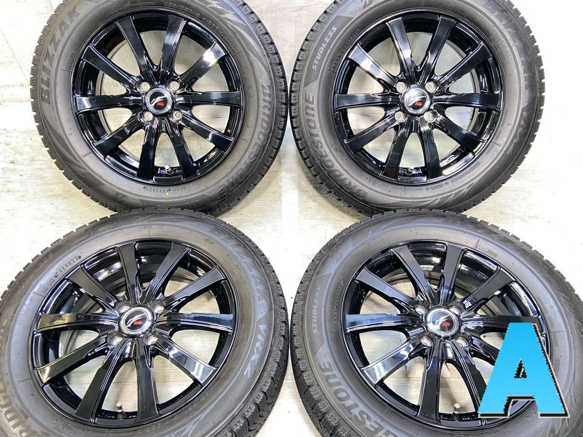 185/65R15 ブリヂストン ブリザック VRX2 　 Fang 15x5.5 42 100-4穴 中古タイヤ スタッドレスタイヤ ホイールセット 4本セット w15260514043