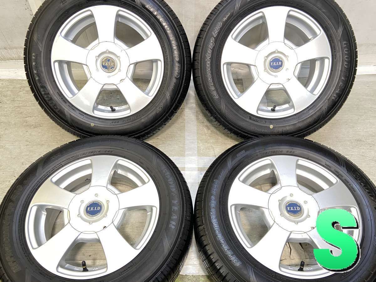 175/70R14 グッドイヤー エフィシエントグリップエコ ハイブリッド EG01 　 FEID 14x5.5 40 100/114.3-4穴 中古タイヤ サマータイヤ ホイールセット 4本セット s14260512601