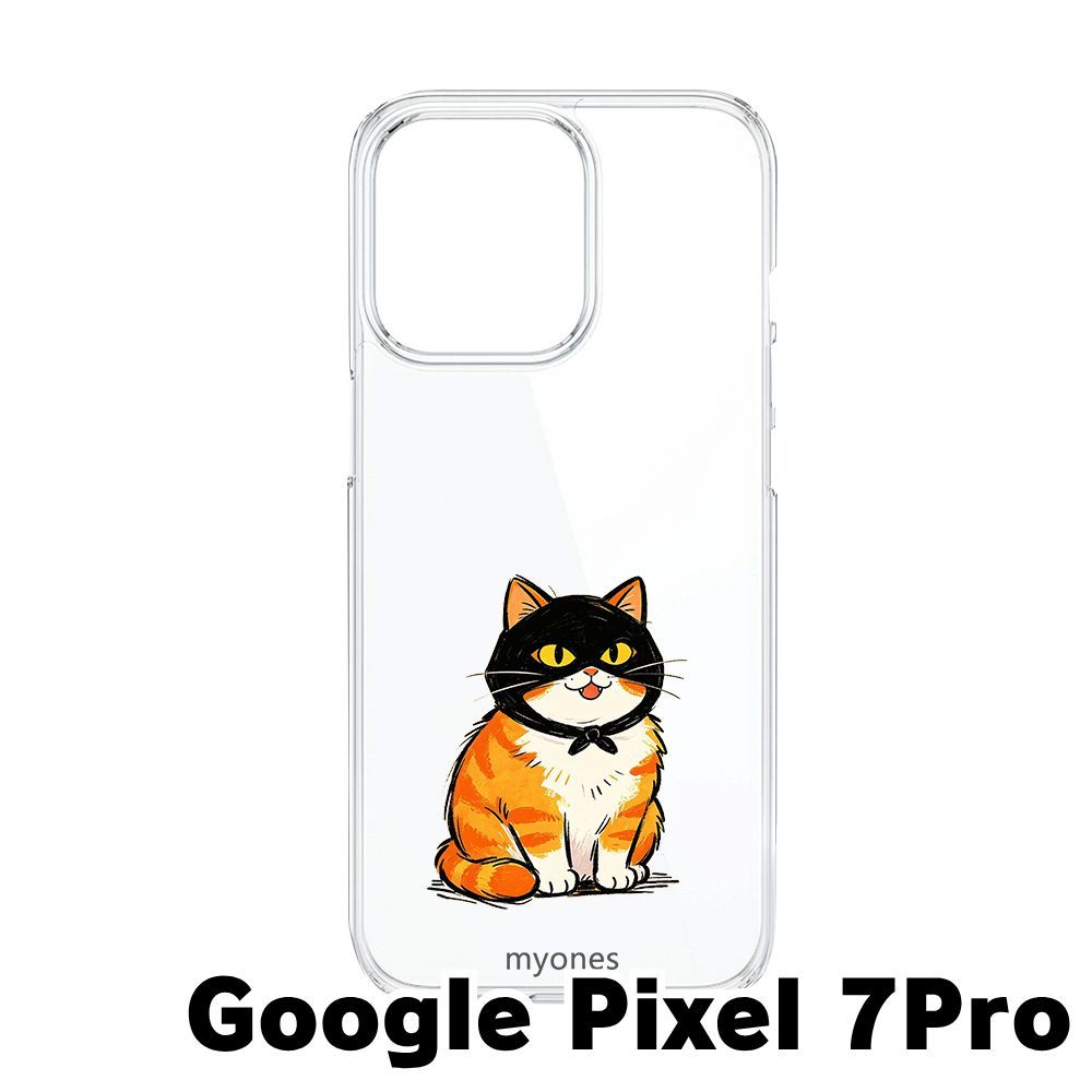 新品未使用】GOOGLE PIXEL 7 PRO クリア ハードケース (怪盗猫