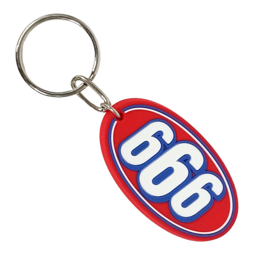 SUPREME シュプリーム 666 Keychain ラバー キーホルダー レッド 正規