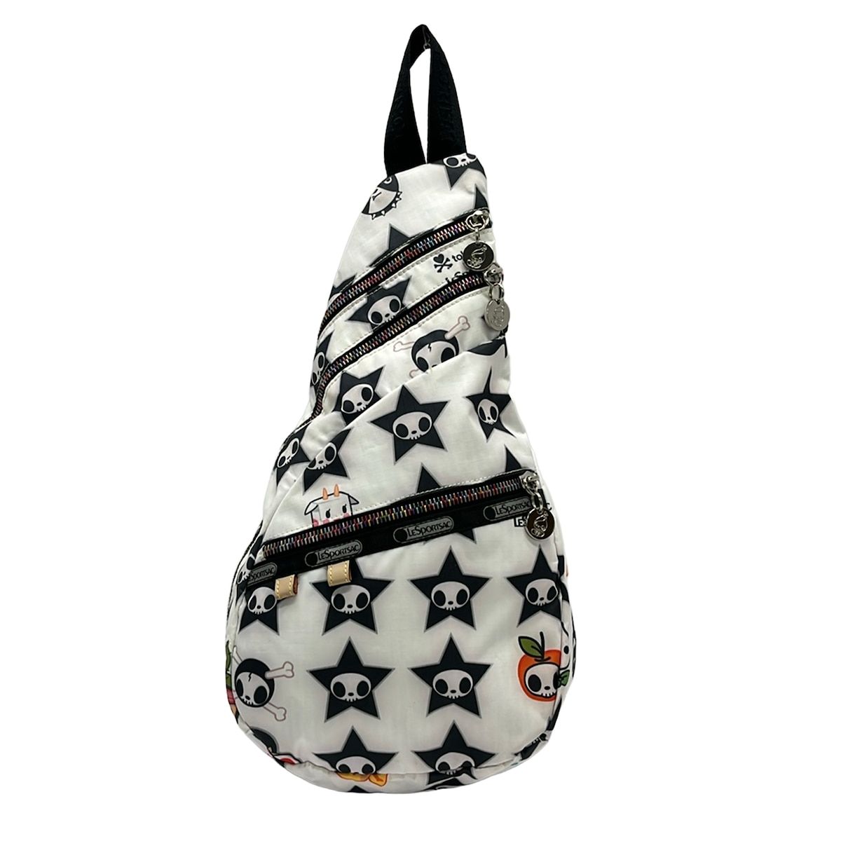tokidokiforLESPORTSAC(トキドキフォーレスポートサック) ワンショルダーバッグ - 白×黒×マルチ スター(星)/スカル