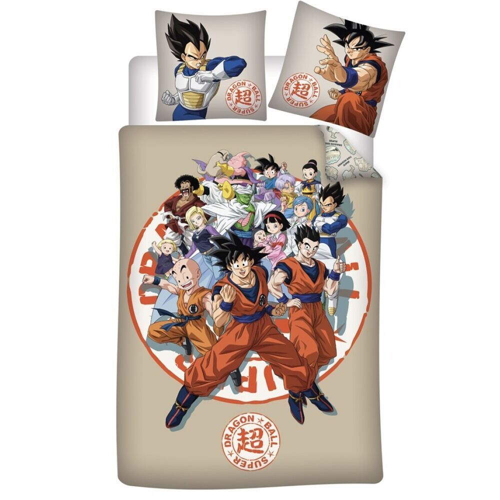 ドラゴンボール超　スーパー　シングル　掛け布団カバー+枕カバーセット　寝具カバーセット　綿100％