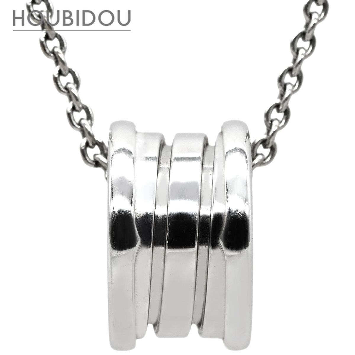 ブルガリ BVLGARI ネックレス ビーゼロワン B-zero1 ホワイトゴールド K18WG Au750 18K 18金 旧型 352815【中古】