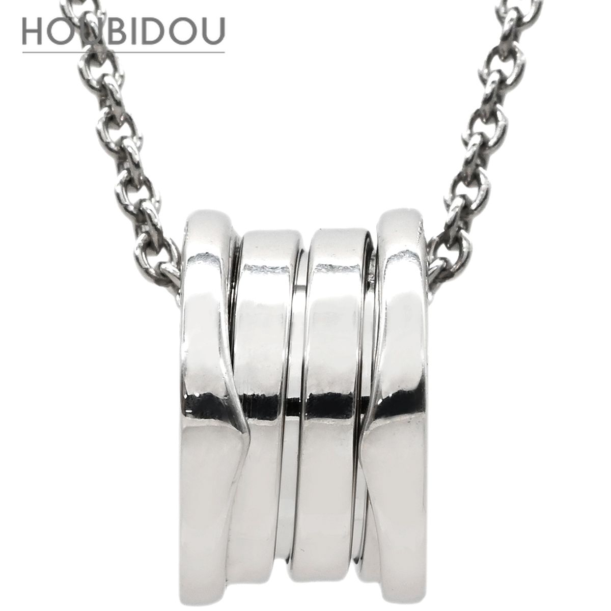 ブルガリ BVLGARI ネックレス ビーゼロワン B-zero1 ホワイトゴールド K18WG Au750 18K 18金 旧型 352815【中古】