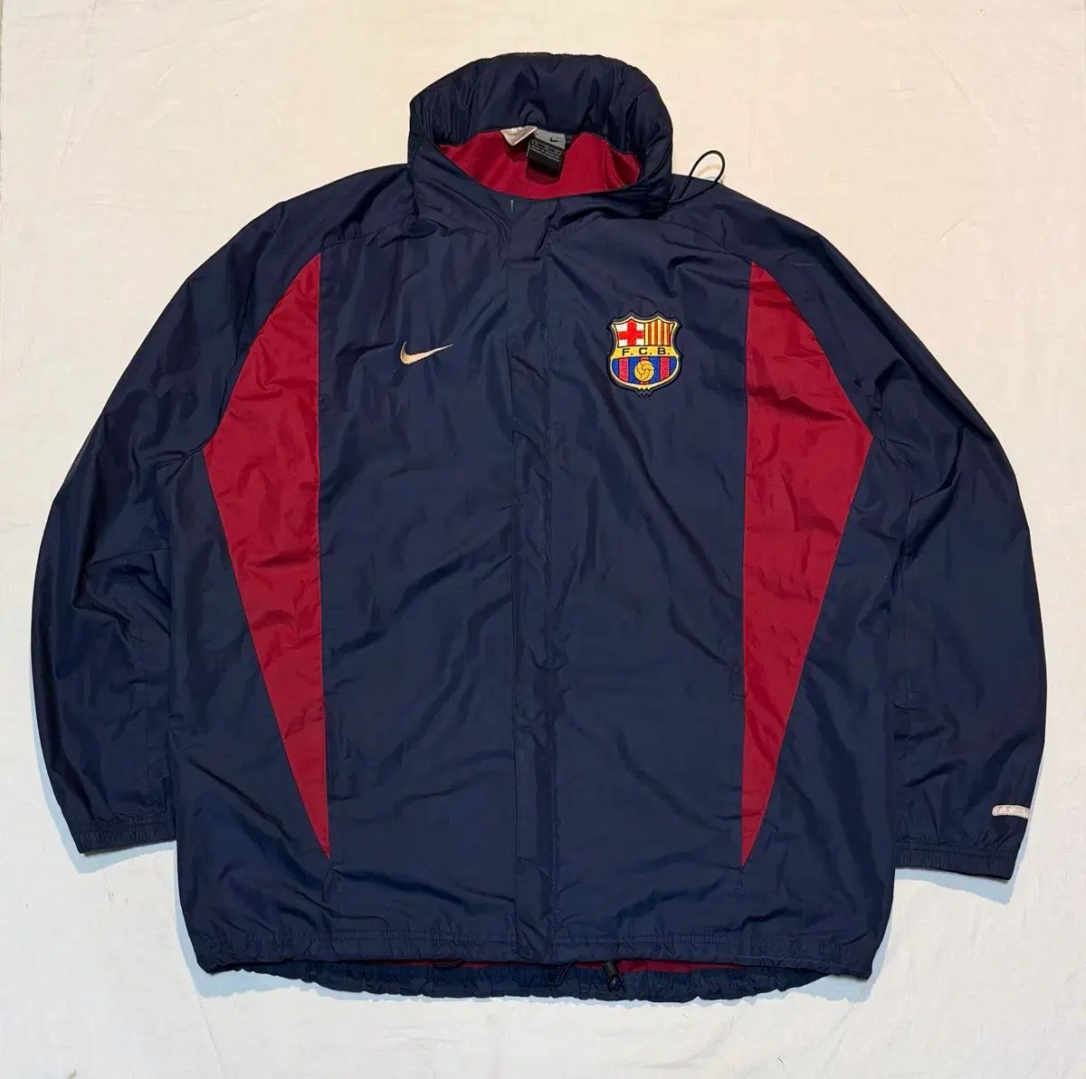 *レア* NIKE 02-03 バルセロナ ウィンドブレーカー ネイビー