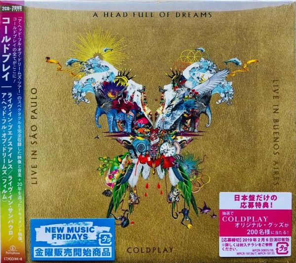 4discs CD コールドプレイ ライヴ・イン・ブエノスアイレス／ライヴ・イン・サン WPZR30835 （株）ワーナーミュー 未開封 /00440