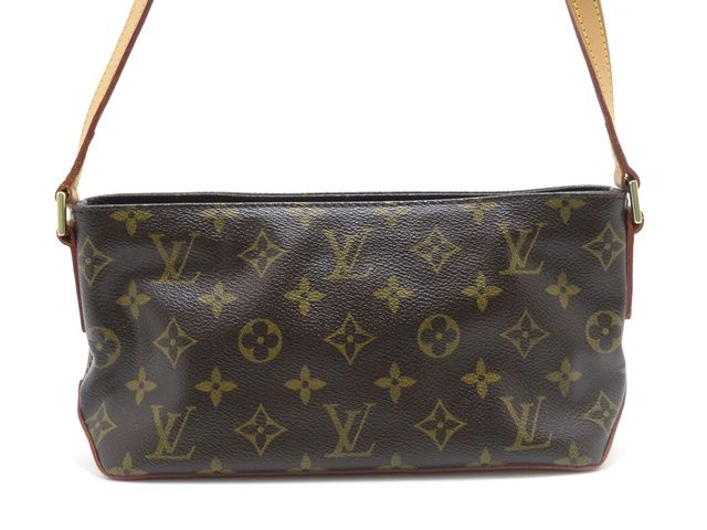 LOUIS VUITTON ルイ・ヴィトン バッグ トロター モノグラム ﾊﾞｯｸﾞ M51240 ショルダーバッグ PVC ブラウン レディース【中古】431