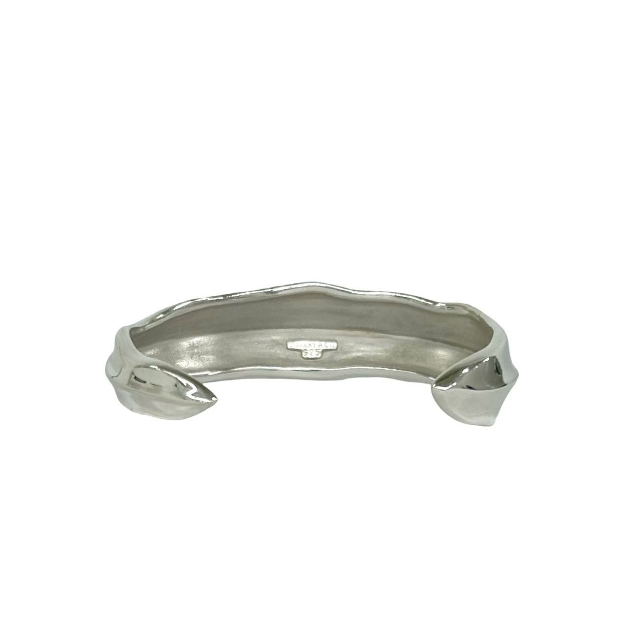 極 美品 TIFFANY&Co. ティファニー ヴィンテージ リーフ バングル
