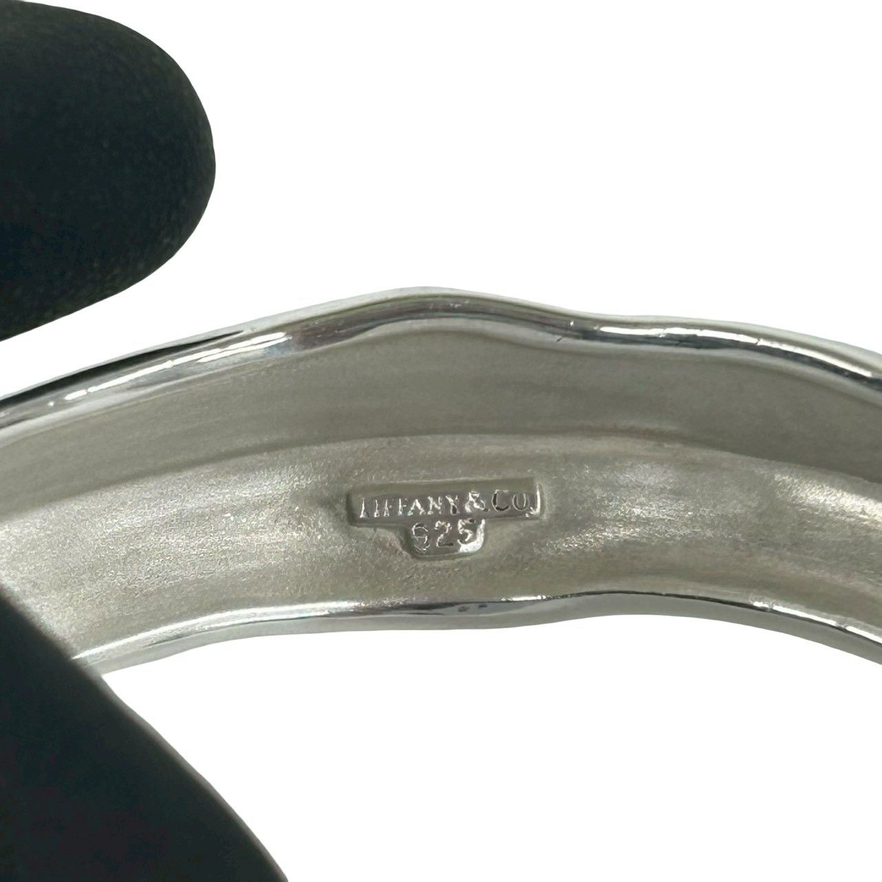 極 美品 TIFFANY&Co. ティファニー ヴィンテージ リーフ バングル 