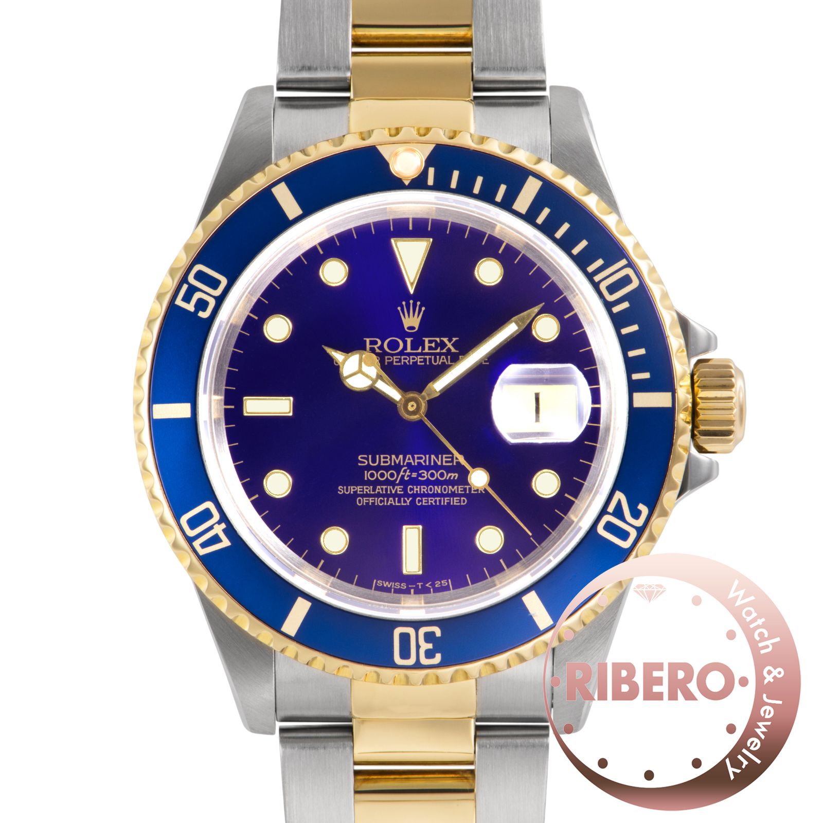 ROLEX ロレックス サブマリーナデイト 16613 W番 ヴァイオレット SS/YG【中古】