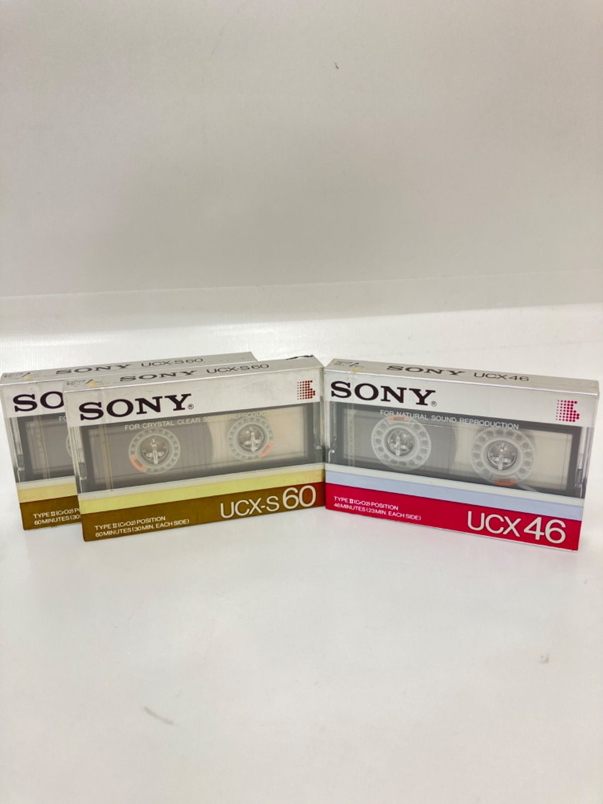 □ SONY ソニー UCX46 UCX-S60 カセットテープ 3本セット - メルカリ