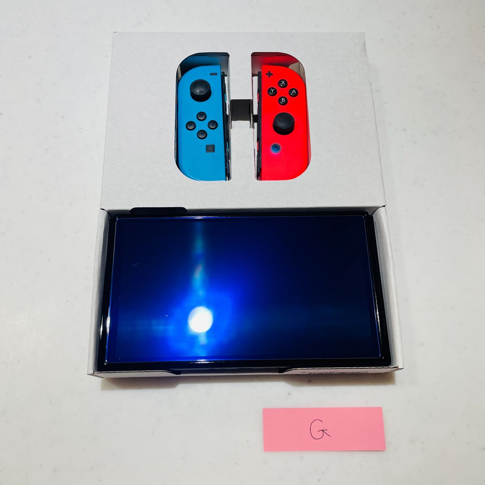 美品 Switch 有機ELモデル ネオン 液晶無傷 動作良好 OLED 付属品完備