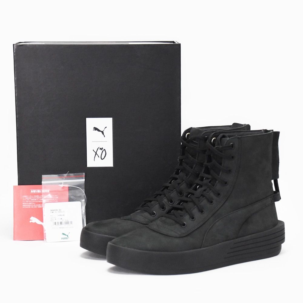PUMA プーマ ×XO Parallel XO パラレル ハイカットスニーカー ブラック US8.5/26.5cm 36503902 新品同様 PUMA プーマ XO Parallel XO パラレル ハイカット スニーカー