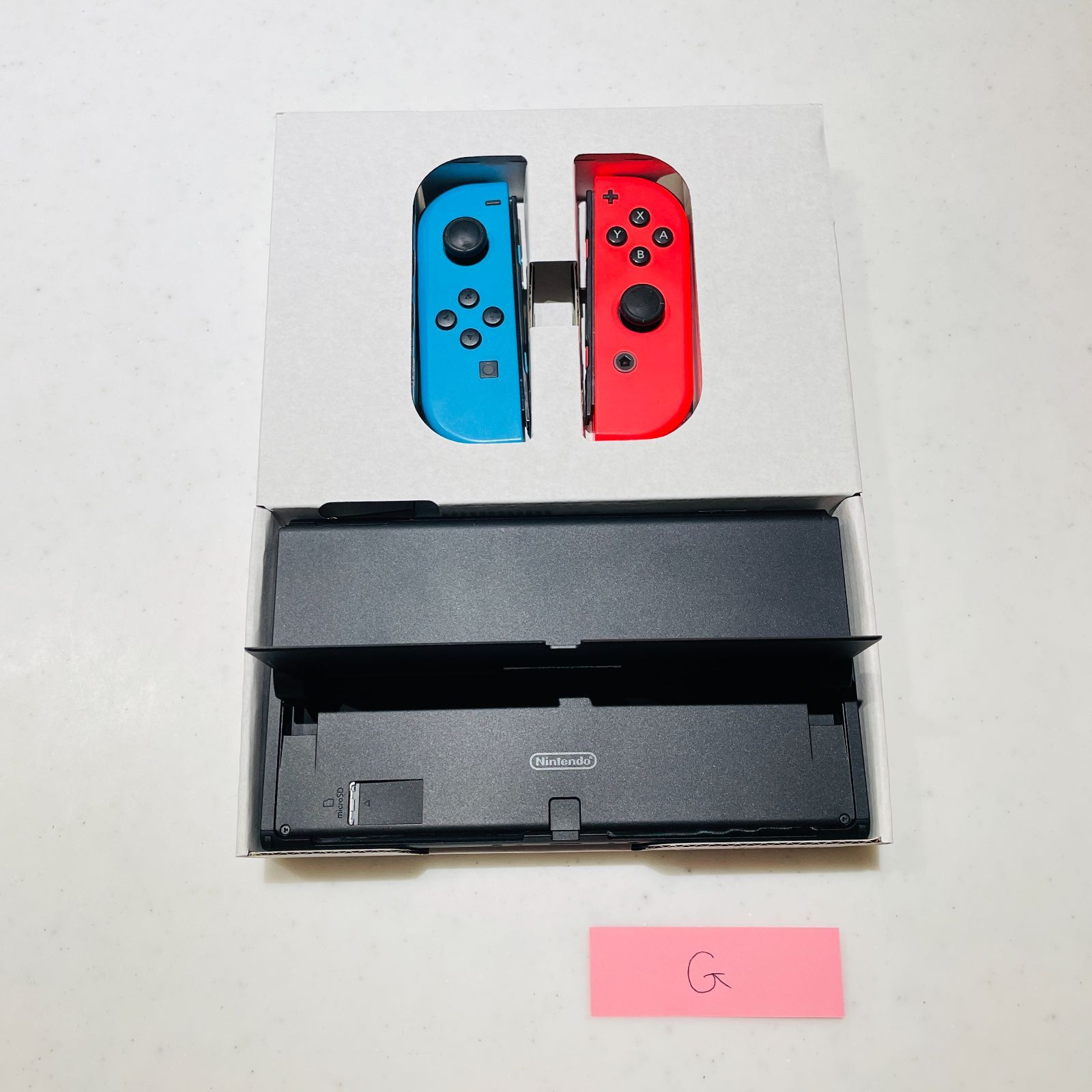 Nintendo Switch 初代モデル 本体セット【液晶美品・社外コン付】 美品 Switch 有機ELモデル ネオン 液晶無傷 動作良好 OLED 付属品完備