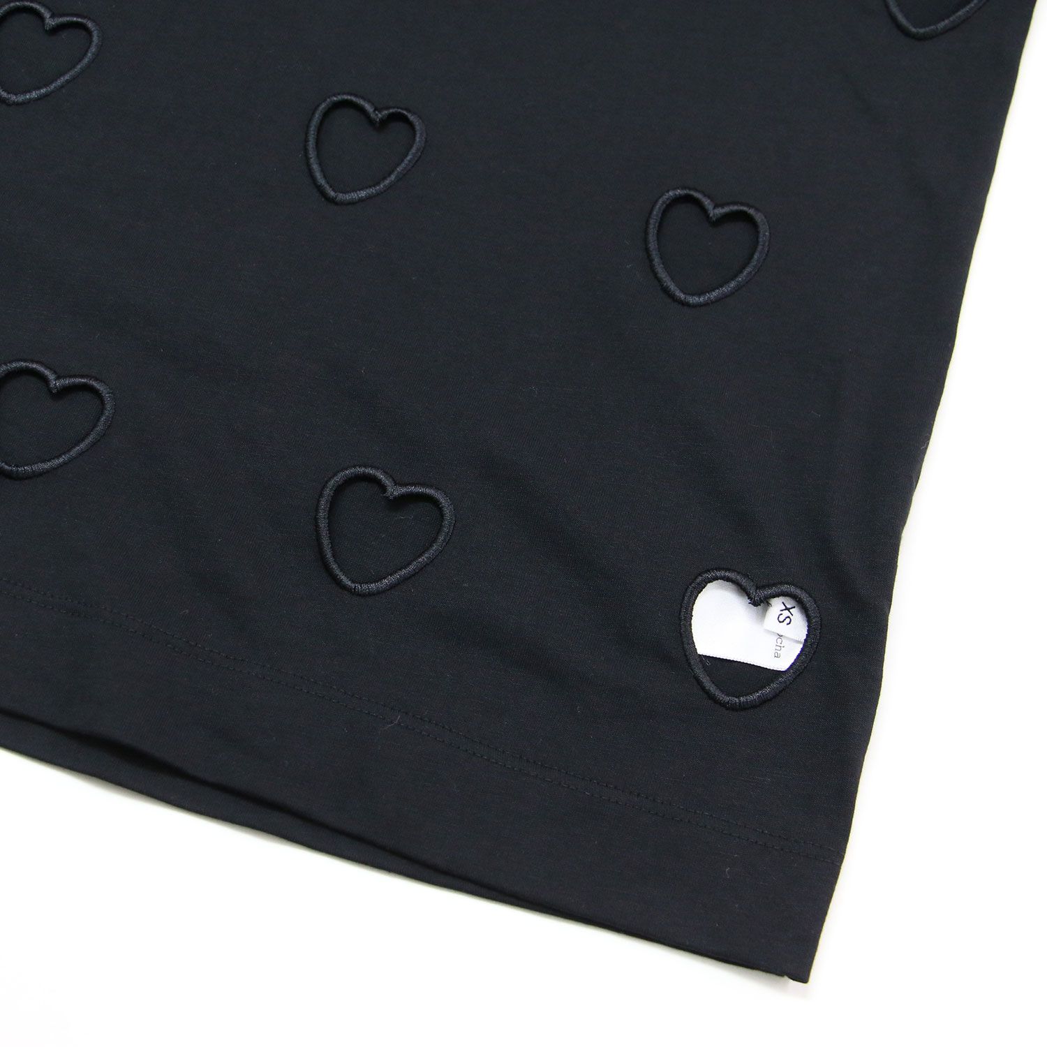 Simone Rocha シモーネロシャ Tシャツ ブラック 黒 サイズ:XS | ハート