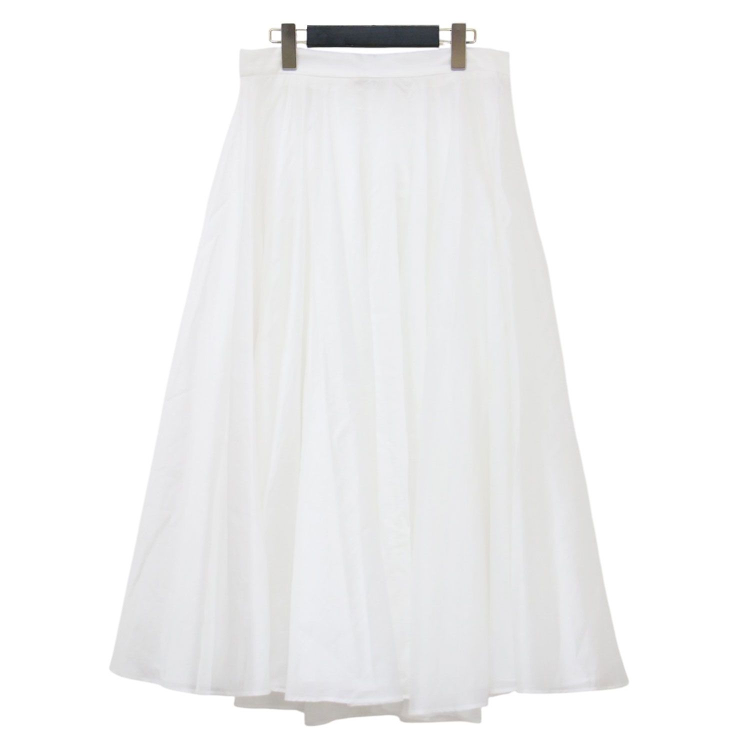 Blanca Vita ブランカヴィータ スカート ホワイト 白 サイズ:44(XL) | フレア ロング スカート | Gaudia ボリューム | ボトムス イタリア製【レディース】【中古】