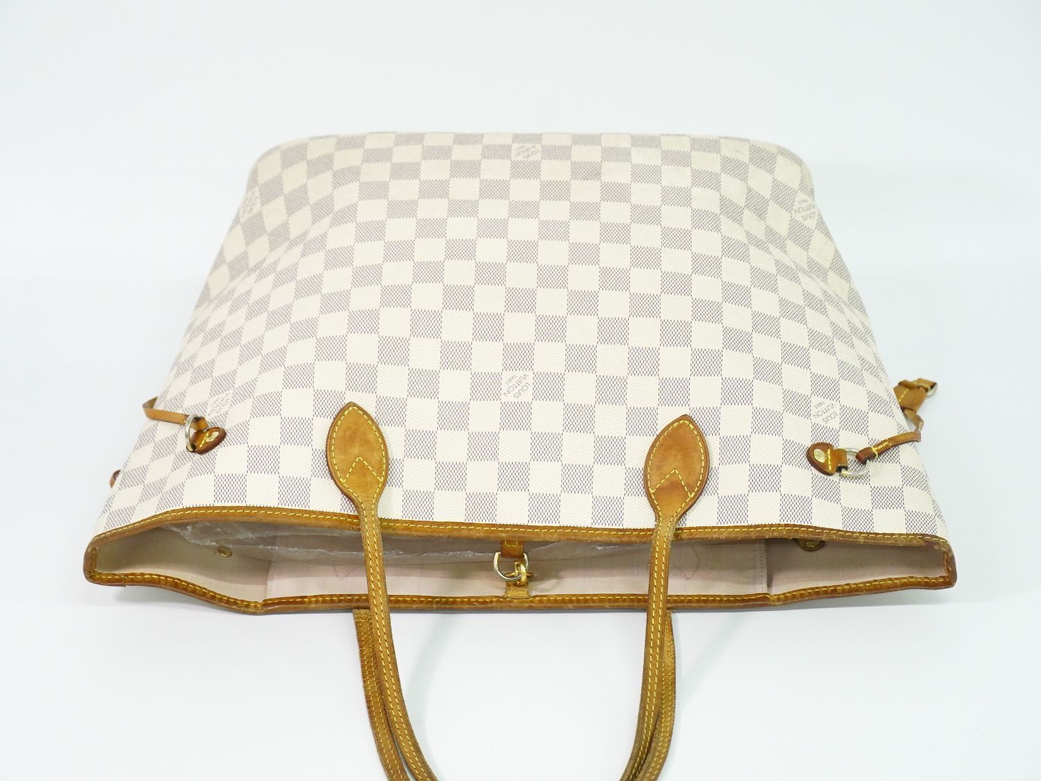 【正規品】LOUIS VUITTON n41366 付属 ダミエ 美品 本物 ルイヴィトン LOUIS VUITTON LV 新型 ネヴァーフル MM ダミエ
