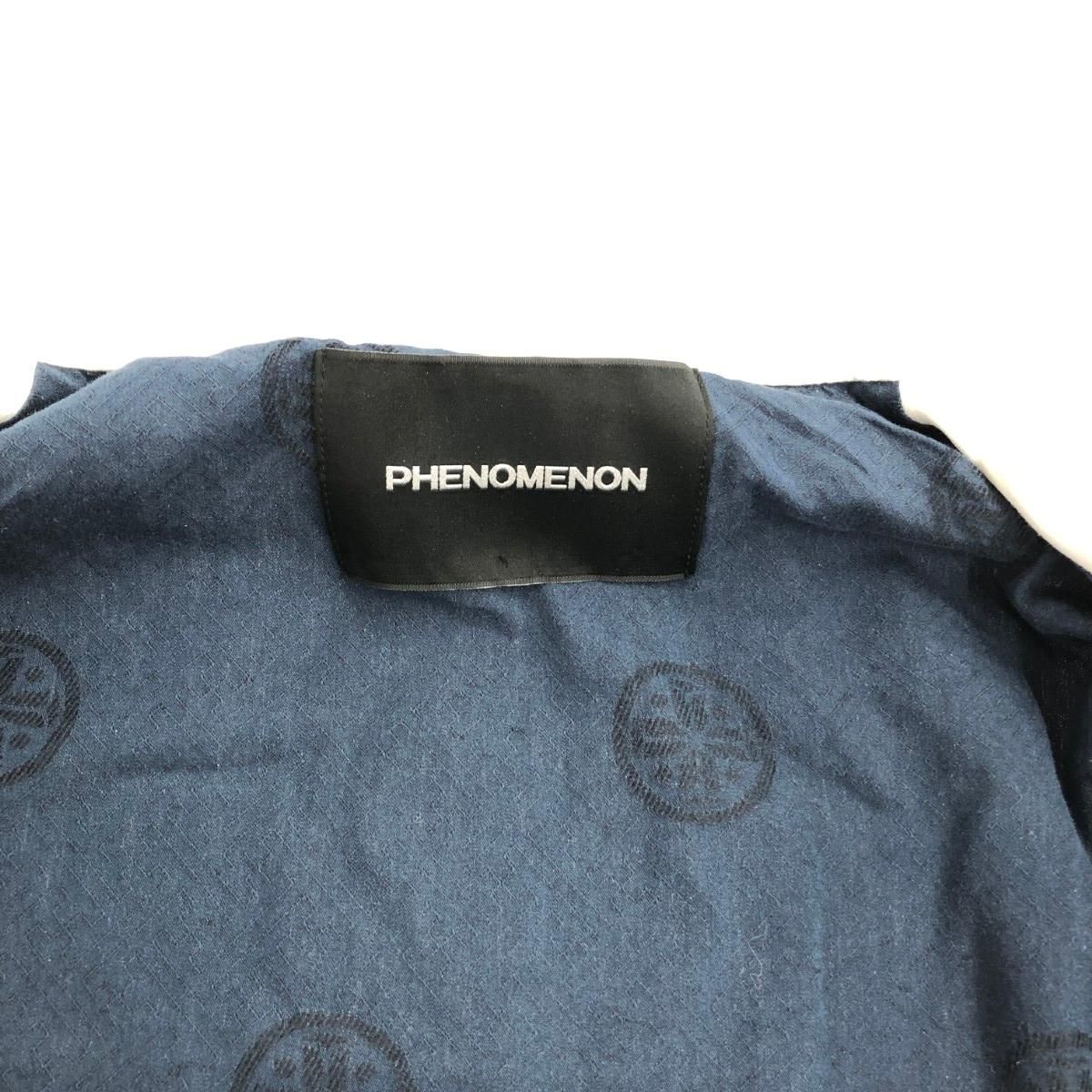 PHENOMENON フェノメノン M-65ジャケット サイズ:L ボーダー ホワイト