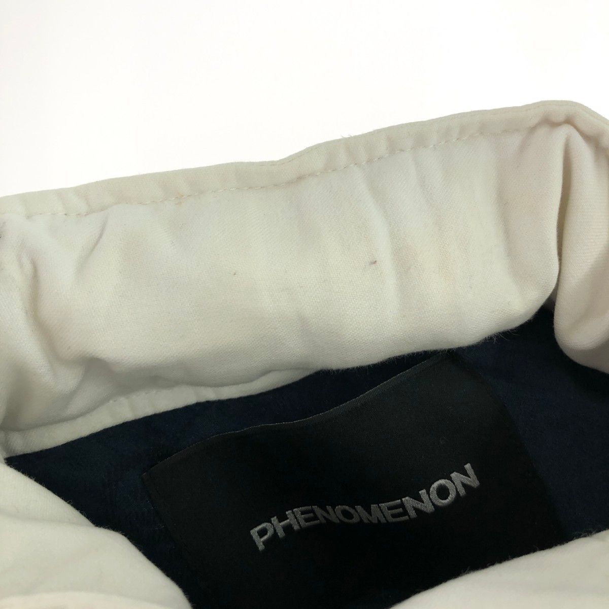 PHENOMENON フェノメノン M-65ジャケット サイズ:L ボーダー ホワイト 