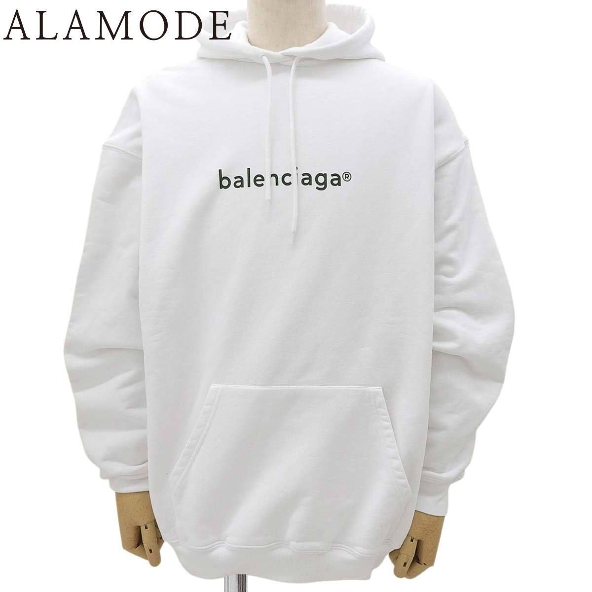 BALENCIAGA(バレンシアガ) ロゴパーカー スウェット/パーカー 2020年 アパレル ファッション XS コットン ホワイト白 578135 TIV55 メンズ 40802188465【中古】【アラモード】
