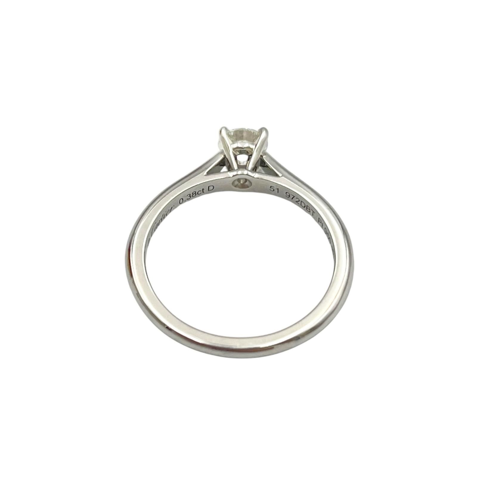 カルティエ CARTIER リング・指輪 ソリテール 0.38ct Pt950プラチナ 