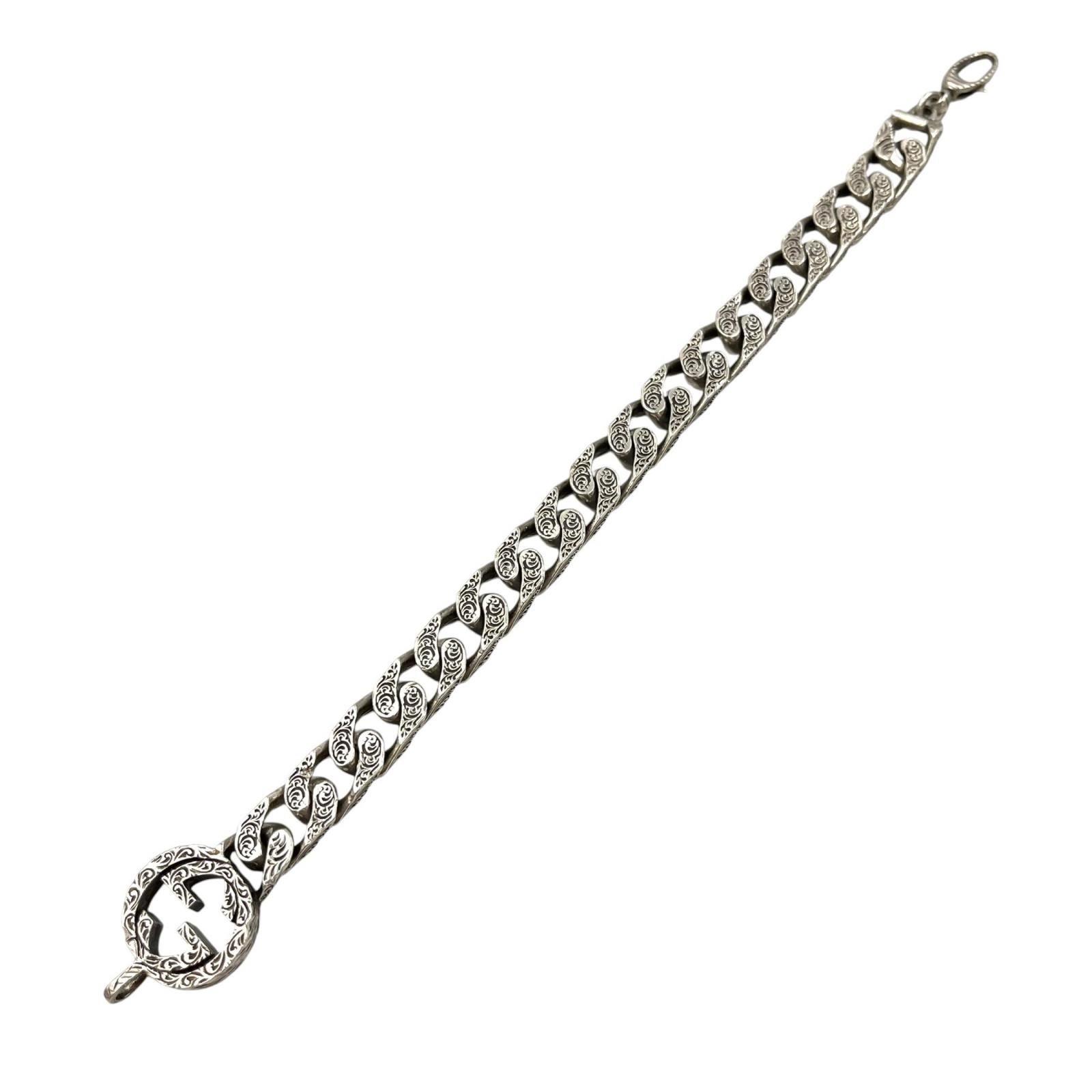 グッチ GUCCI ブレスレット インターロッキングG シルバー925 メンズ