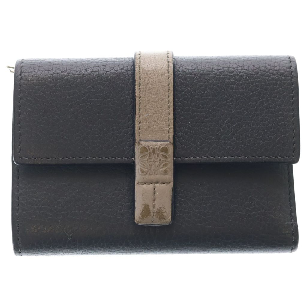 LOEWE (ロエベ) バーティカル ウォレット スモール 三つ折り財布 グレー