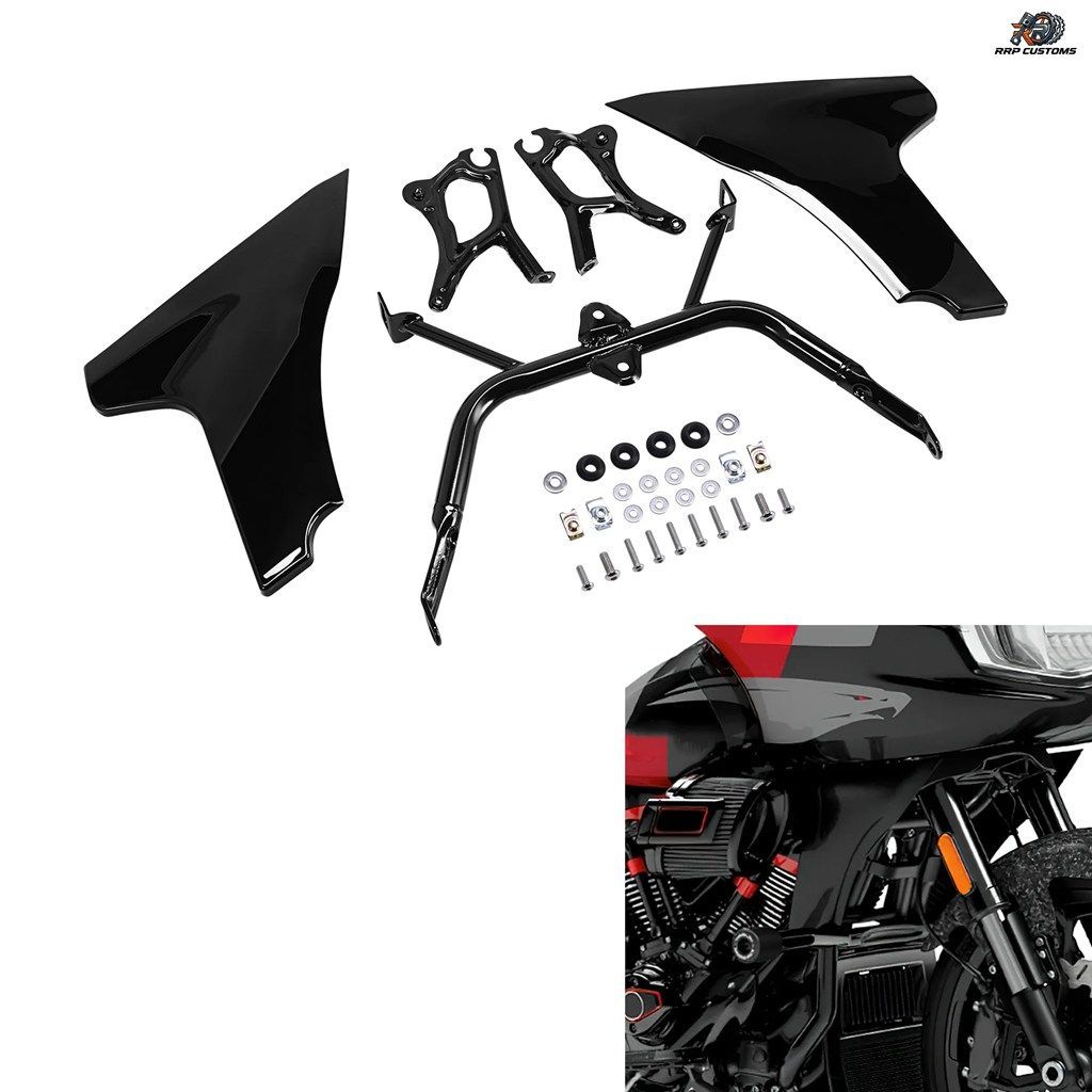 サイドパネルブラケットサポートスポイラー ハーレー CVO ロードグライド FLTRXSE 2023-2025 FLTRX FLTRXSTSE 2024-2026