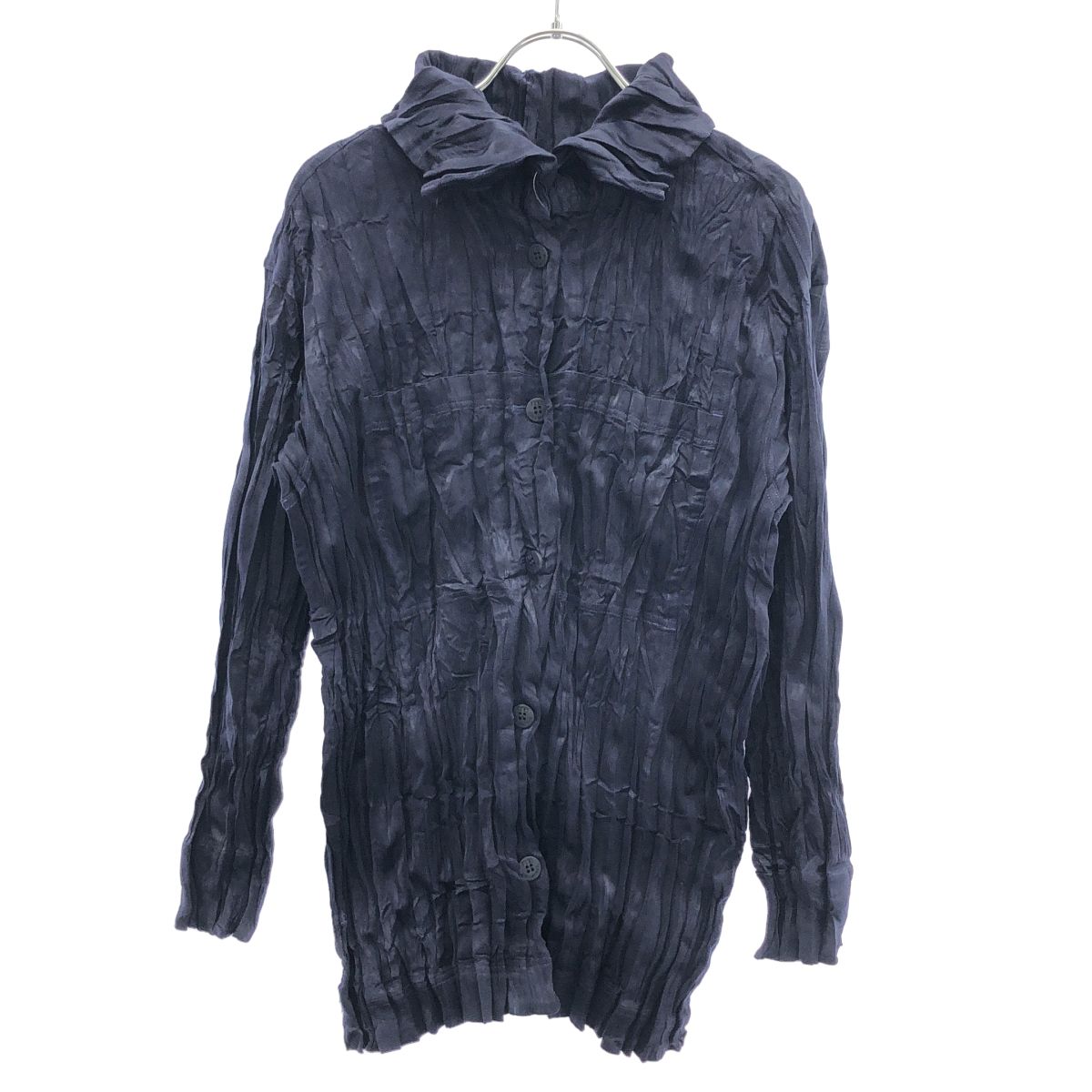 me ISSEY MIYAKE ミーイッセイ ミヤケ プリーツシャツ MI03FD671 ネイビー F 13,875円